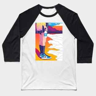 Vaporwave pop Aesthetic Baseball T-Shirt